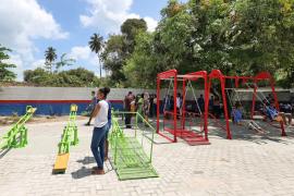 Escola de São Tomé de Paripe recebe Praça da Ciência, com equipamentos lúdico-científicos e inclusivos