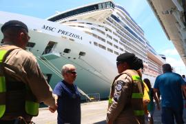 Operação Navio garante a segurança de mais de cinco mil turistas que desembarcam em Salvador