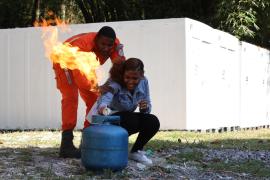 Servidores aprendem sobre primeiros socorros e controle de incêndio em formação do Corpo de Bombeiros