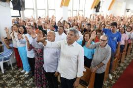 Jerônimo Rodrigues participa do encerramento da Festa do Sagrado Coração de Jesus, em Heliópolis