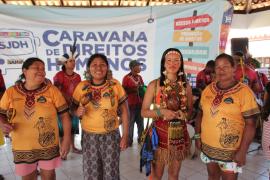 Secretário da SJDH acompanha atividades da Caravana de Direitos Humanos no território indígena de Barra Velha