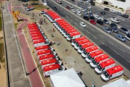 Em Salvador, municípios baianos recebem 36 ambulâncias para renovação e ampliação de frota do Samu