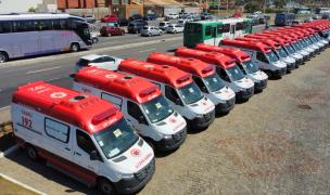 Em Salvador, municípios baianos recebem 36 ambulâncias para renovação e ampliação de frota do Samu