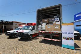 Em Feira da Mata, Jerônimo entrega reforma de unidade de saúde e obras de desenvolvimento urbano