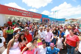 Ibicuí recebe nova escola, campo de futebol e obras de infraestrutura urbana do Governo do Estado