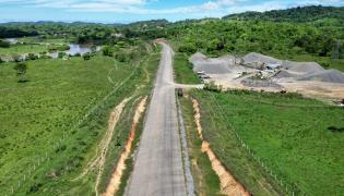 Construção da BA-649, entre Itabuna e Ilhéus, segue avançando com 60% das obras já concluídas