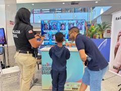 Público lota estandes da Polícia Civil na 8ª Edição da Expo Segurança, no Shopping da Bahia