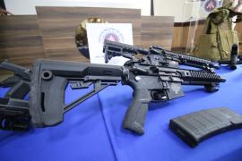 armas e munições apreendidas