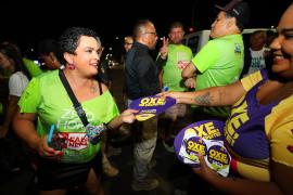 Campanha de combate à importunação sexual é realizada na micareta de Feira de Santana