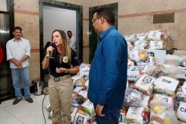 Bahia Sem Fome recebe doação de cinco toneladas de alimentos da Polícia Civil