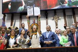 Governador entrega à Alba projeto de lei que reestrutura a carreira de professores indígenas