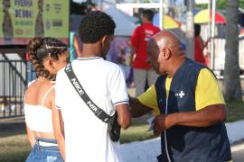 Estande de testagem na Micareta de Feira já realizou mais de 2 mil exames