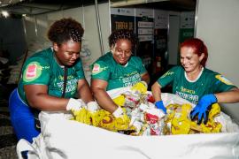 Mais de 700 quilos de alumínio foram coletados no primeiro dia da Micareta de Feira