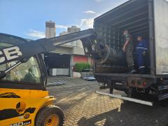 Embasa encaminha 3 toneladas de equipamentos para drenar água de cidades alagadas no Rio Grande do Sul