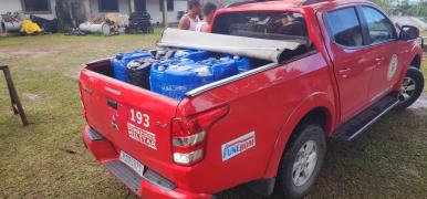 SDE articula doação de 500l de detergente para o Rio Grande do Sul