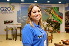 Receptivo turístico dá as boas-vindas às delegações do G20, no Aeroporto de Salvador