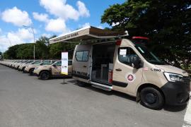 Governo do Estado reforça segurança na capital e interior com entrega de novos veículos