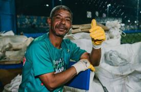 Centrais de coleta recolhem 12 mil kg de recicláveis no São João da capital e interior