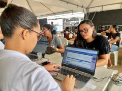 Exames de imagem lideram atendimentos no primeiro dia da Feira Saúde Mais Perto, em Feira de Santana
