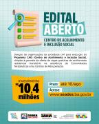 Governo da Bahia lança edital para Política de Acolhimento