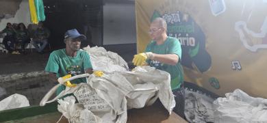 Projeto coleta cerca de 16 toneladas de alumínio e plásticos gerados durante o São João da Bahia