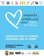 Combate ao tráfico de pessoas: SJDH participa da campanha internacional 'Julho Coração Azul’