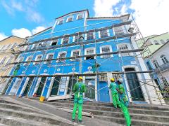 Conder inicia recuperação de fachada da Fundação Jorge Amado, no Largo do Pelourinho