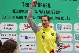 Após treinar na Piscina Olímpica da Bahia, Guilherme Caribé inicia disputas em Paris 2024 neste final de semana