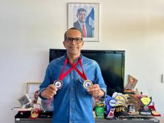 Multicampeão de karatê de surdos, Jardel visitou a Sudesb para agradecer o apoio da autarquia estadual