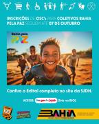 Seleção de OSC para Coletivos do Bahia Pela Paz continua com inscrições abertas