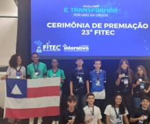 Estudantes de Salvador são premiados na 23ª Feira Interativa de Tecnologia e Ciências, no Paraná