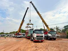 Trens do VLT de Salvador e RMS começam a ser transportados para procedimentos na fábrica em SP