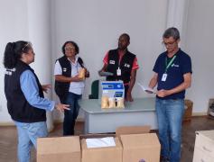 Ibametro realiza verificação de novos medidores de umidade de grãos na Conab