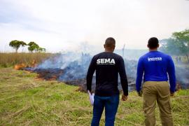 Flagrante de incêndio florestal em Érico Cardoso intensifica operação Blitz Verde na Chapada Diamantina