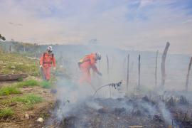 Flagrante de incêndio florestal em Érico Cardoso intensifica operação Blitz Verde na Chapada Diamantina