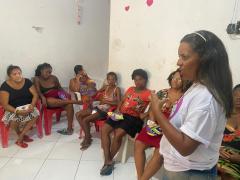 SPM e Coletivo As Pretas Falam promovem ação do projeto Dignidade Menstrual e sobre autocuidado na Ribeira