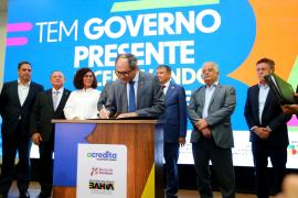 Governo do Estado lança programa de R$ 84 milhões para ampliar acesso à água na Bahia e adere a programa de crédito