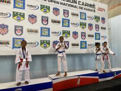 Nicolas Anunciação medalha de prata kata - Taça Denilson Caribé - Reprodução Arquivo Pessoal