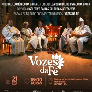 Vozes da Fé: Biblioteca Central exibe documentário que celebra os 10 anos do Coral Ecumênico da Bahia