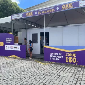 Tendas Oxe, me respeite de acolhimento a mulheres em situação de violências são instaladas nos circuitos