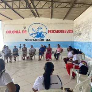 Pescadoras e marisqueiras participam de capacitação pelo Elas - Foto: Tone Gouveia- Ascom/SPMà Frente da Pesca, em Salvador, Camamu e Sobradinho - 
