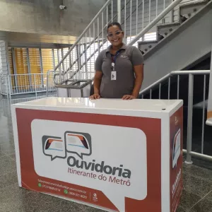 CCR Metrô Bahia promove encontro com o cliente durante Ouvidoria Itinerante na Estação Acesso Norte