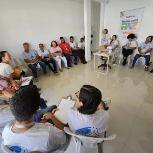 Coletivos Bahia pela Paz promovem atividade com estudantes da rede pública e agentes comunitários de Feira de Santana