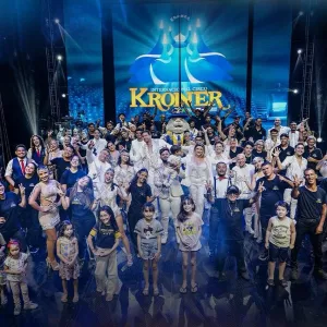 Circo Kroner realiza ação na Hemoba para incentivar a doação de sangue