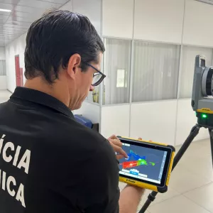 Novos equipamentos realizam varredura no local de crime