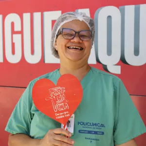 Policlínica de Narandiba recebe Hemóvel para campanha de doação de sangue e cadastro de medula óssea