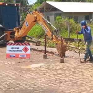 Serra Grande: onras de extensão da rede USI
