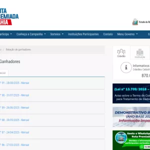 Sorteio da Nota Premiada contempla moradores de Salvador e mais 25 cidades da Bahia