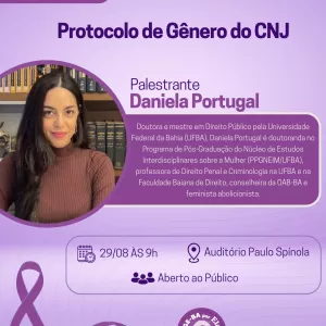 No Agosto Lilás, Protocolo de Gênero do CNJ ganha destaque em palestra na PGE-BA