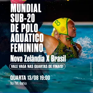 TVE exibe Brasil e Nova Zelândia pelo Campeonato Mundial Sub-20 de Polo Aquático Feminino